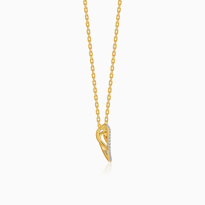 Gold Rosaline Spark Lab Grown Diamond Pendant