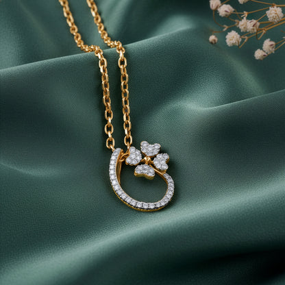 Gold Rosaline Spark Lab Grown Diamond Pendant