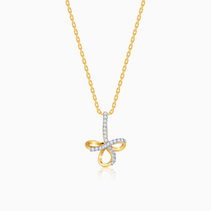 Gold Timeless Tear Lab Grown Diamond Pendant