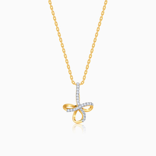 Gold Timeless Tear Lab Grown Diamond Pendant