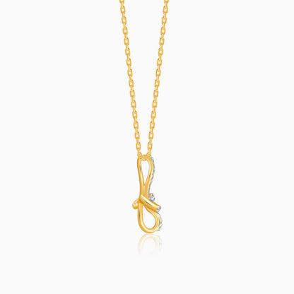 Gold Timeless Tear Lab Grown Diamond Pendant