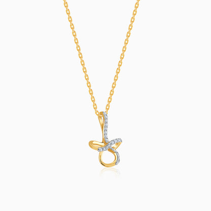 Gold Timeless Tear Lab Grown Diamond Pendant