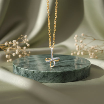 Gold Timeless Tear Lab Grown Diamond Pendant