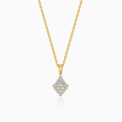 Gold Equinox Lab Grown Diamond Pendant