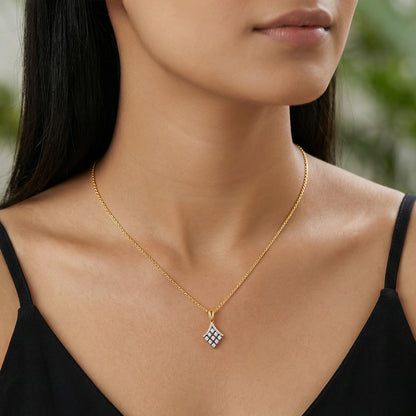 Gold Equinox Lab Grown Diamond Pendant