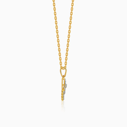 Gold Equinox Lab Grown Diamond Pendant