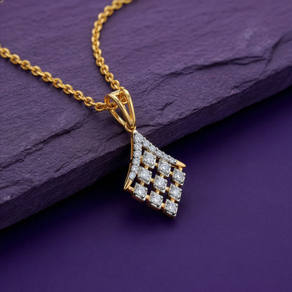 Gold Equinox Lab Grown Diamond Pendant