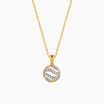 Gold Orbelle Lab Grown Diamond Pendant