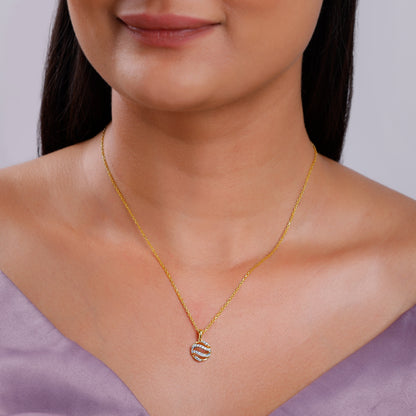 Gold Orbelle Lab Grown Diamond Pendant