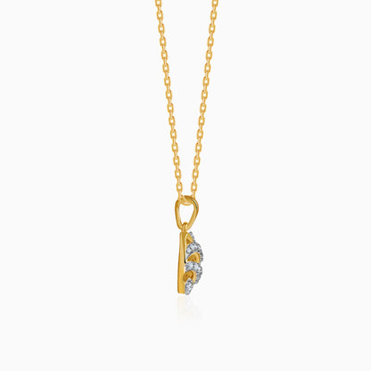 Gold Orbelle Lab Grown Diamond Pendant