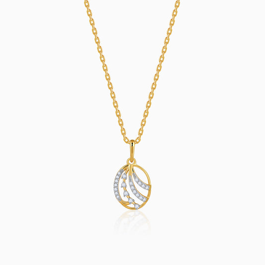 Gold Vortelle Lab Grown Diamond Pendant