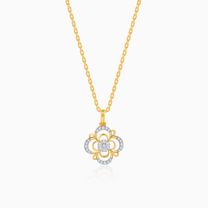 Gold Blossom Twist Lab Grown Diamond