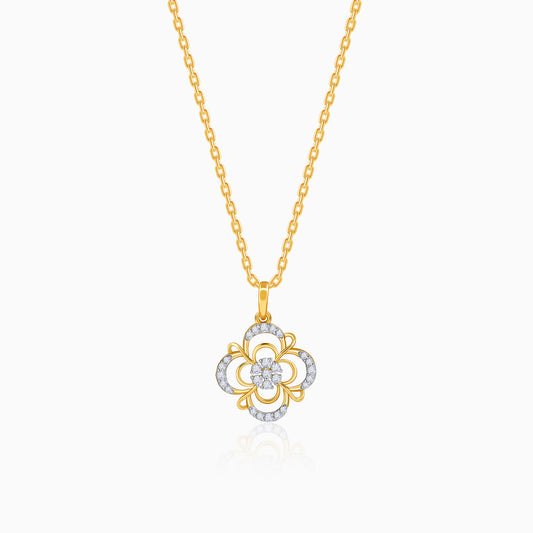 Gold Blossom Twist Lab Grown Diamond