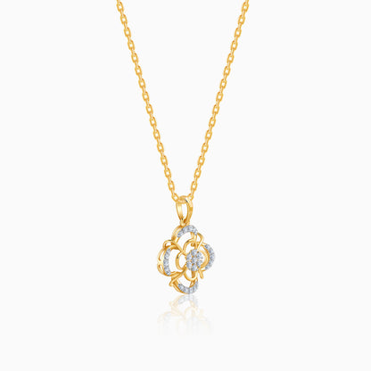 Gold Blossom Twist Lab Grown Diamond