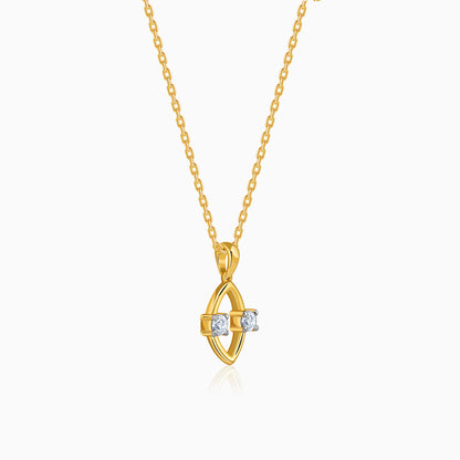 Gold Marquise Gleam Lab Grown Diamond Pendant
