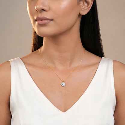 Gold Flora Gleam Lab Grown Diamond Pendant
