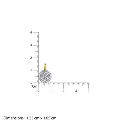 Gold Flora Gleam Lab Grown Diamond Pendant