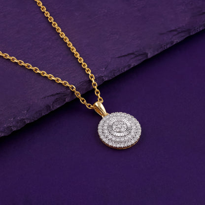 Gold Flora Gleam Lab Grown Diamond Pendant