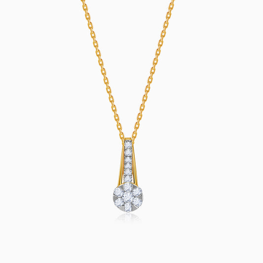 Gold Novara Lab Grown Diamond Pendant