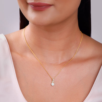 Gold Novara Lab Grown Diamond Pendant