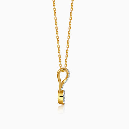 Gold Novara Lab Grown Diamond Pendant
