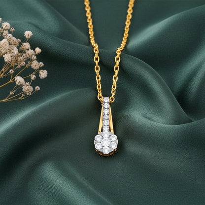 Gold Novara Lab Grown Diamond Pendant