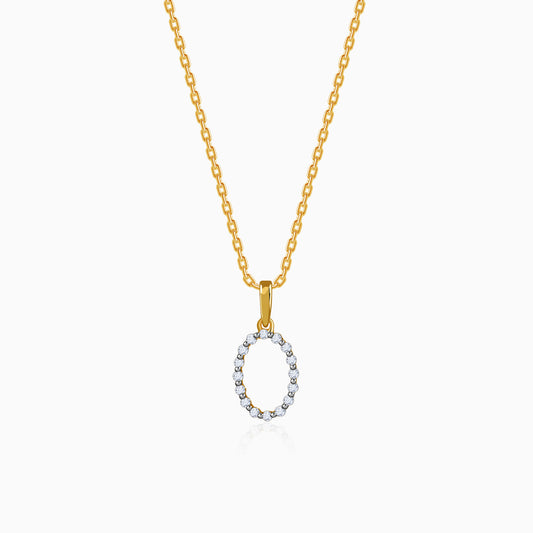 Gold Graceful Whisper Lab Grown Diamond Pendant