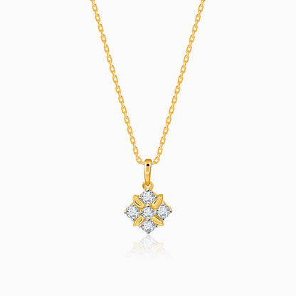 Gold Glint Lab Grown Diamond Pendant