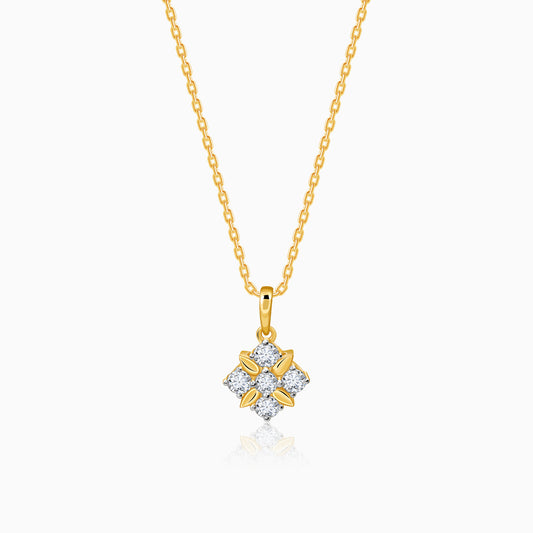 Gold Glint Lab Grown Diamond Pendant