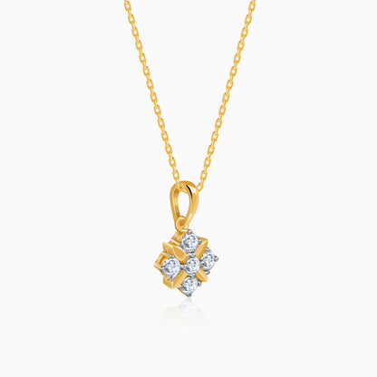 Gold Glint Lab Grown Diamond Pendant