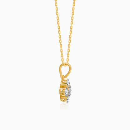 Gold Glint Lab Grown Diamond Pendant