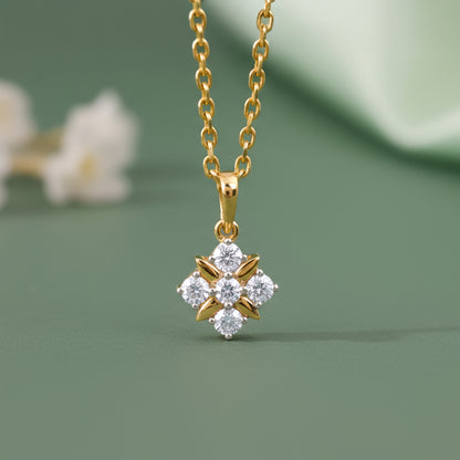 Gold Glint Lab Grown Diamond Pendant