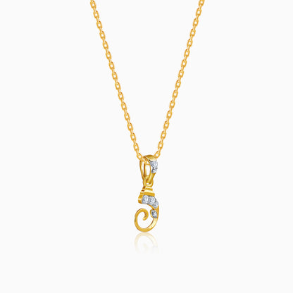 Gold Chaturbhuj Glow Lab Grown Diamond Pendant