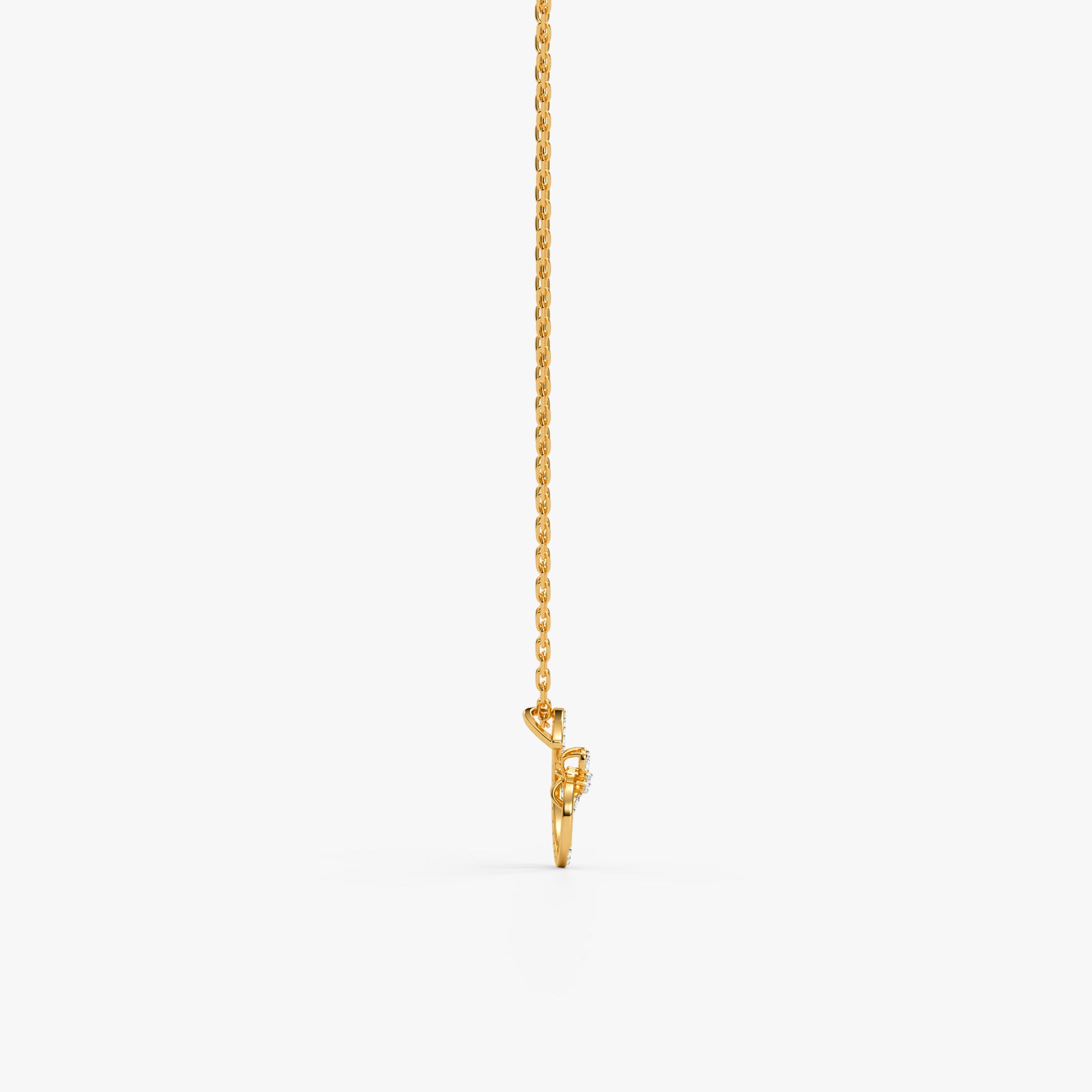 Gold Celestial Orbit Lab Grown Diamond Pendant
