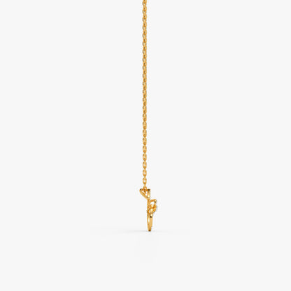 Gold Celestial Orbit Lab Grown Diamond Pendant