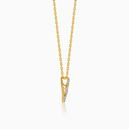 Gold Intertwined Grace Lab Grown Diamond Pendant