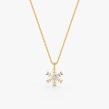 Gold Winter Radiance Lab Grown Diamond Pendant