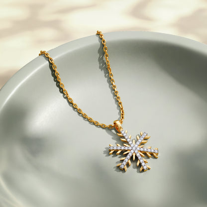 Gold Winter Radiance Lab Grown Diamond Pendant