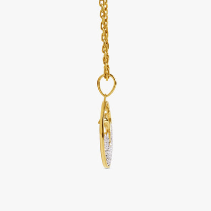 Gold Tidebound Muse Lab Grown Diamond Pendant