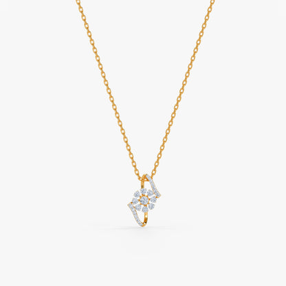 Gold Starwoven Grace Lab Grown Diamond Pendant