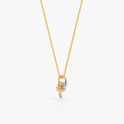 Gold Starwoven Grace Lab Grown Diamond Pendant