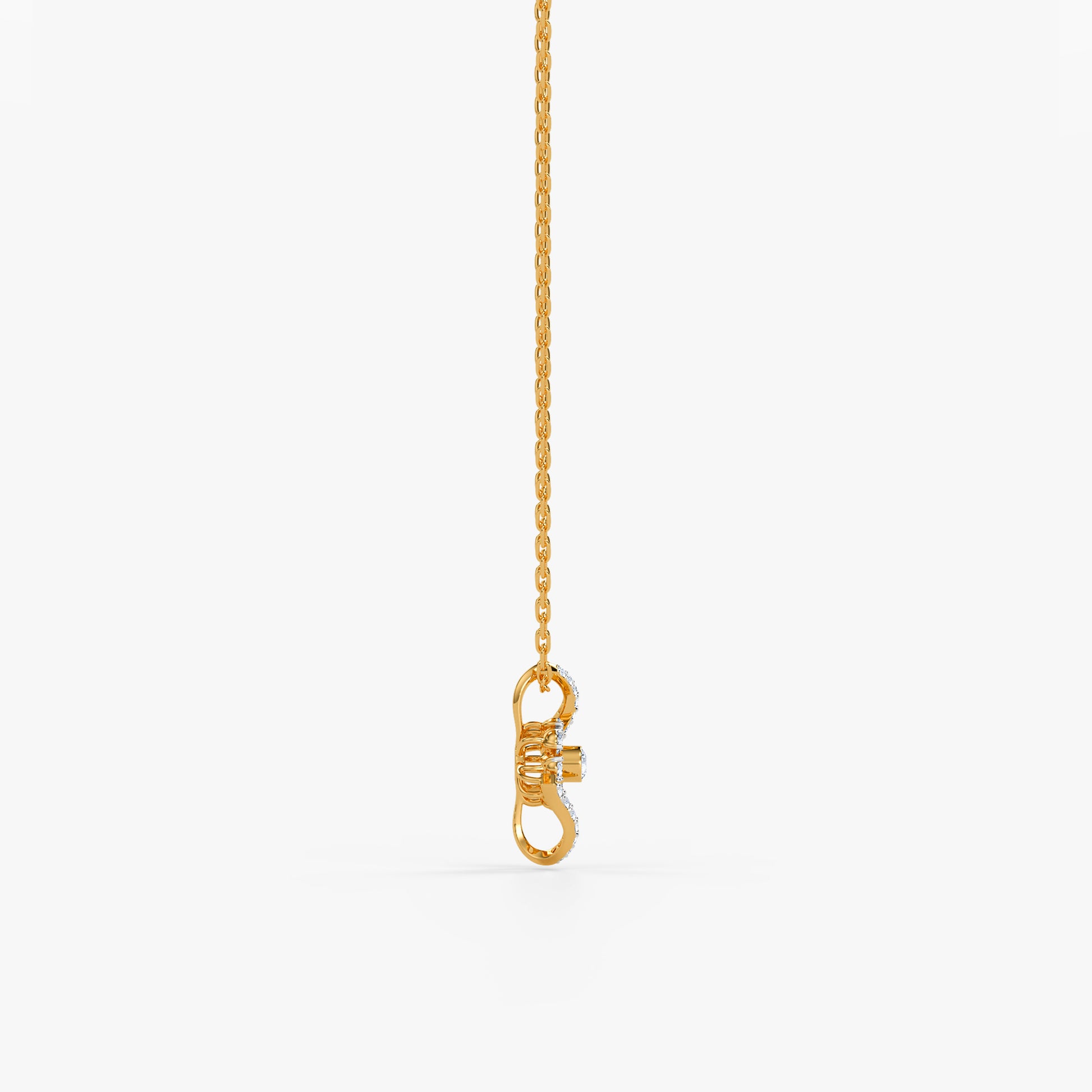 Gold Starwoven Grace Lab Grown Diamond Pendant