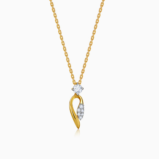 Gold Aurex Muse Lab Grown Diamond Pendant