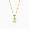 Gold Petal Whisper Lab Grown Diamond Pendant