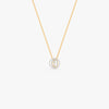 Gold Lunar Axis Lab Grown Diamond Pendant