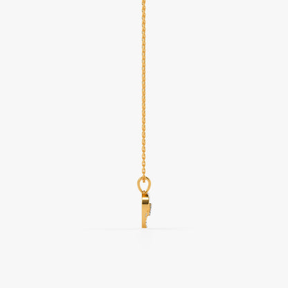 Gold Amoura Link Lab Grown Diamond Pendant