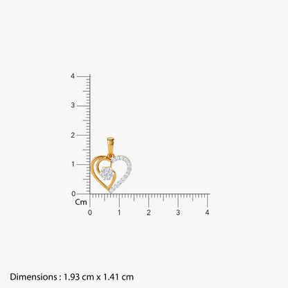 Gold Amoura Link Lab Grown Diamond Pendant