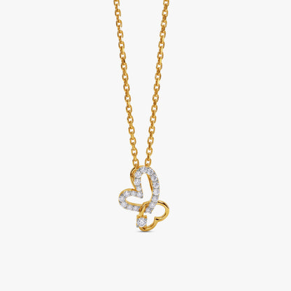 Gold Forever Fold Lab Grown Diamond Pendant