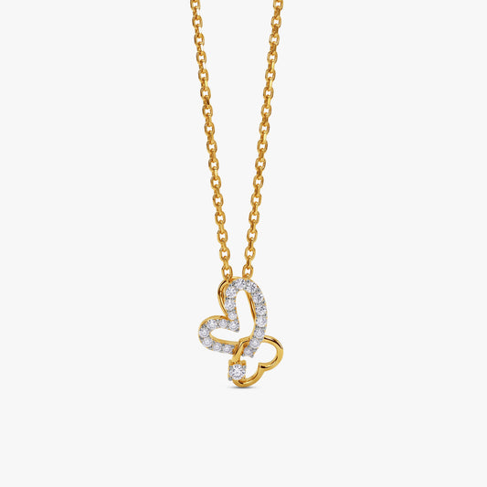 Gold Forever Fold Lab Grown Diamond Pendant