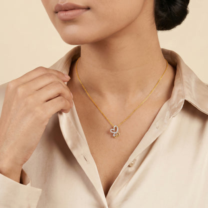 Gold Forever Fold Lab Grown Diamond Pendant